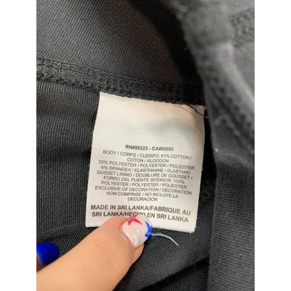 Nike Dri-Fit Womens Medium Black Elastic Waist Activewear Cropped Legging - Picture 8 of 9